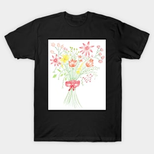 Happy bouquet of flowers T-Shirt